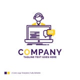 Company Name Logo Design For support, chat, customer, service, h royalty free illustration Company Name Logo Design For support, chat, customer, service, h royalty free illustration