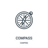 compass icon vector from camping collection. Thin line compass outline icon vector illustration. Linear symbol royalty free illustration compass icon vector from camping collection. Thin line compass outline icon vector illustration. Linear symbol royalty free illustration