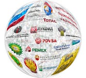 Compañías petroleras grandes stock de ilustración Compañías petroleras grandes stock de ilustración