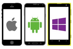Competencia de los smartphones libre illustration Competencia de los smartphones libre illustration