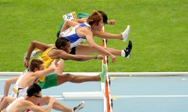 Competitors of 110 meters hurdles