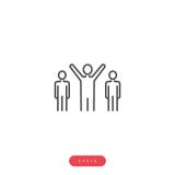 Competitors Vector Icon Business Management Related Vector Line Icon. Editable Stroke. 1000x1000 Pixel Perfect. stock illustration Competitors Vector Icon Business Management Related Vector Line Icon. Editable Stroke. 1000x1000 Pixel Perfect. stock illustration