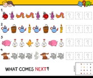 Complete the pattern educational game Stock Photos Complete the pattern educational game Stock Photos