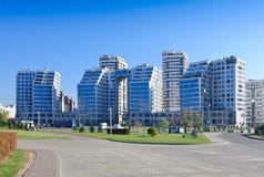 Minsk. Belarus.Residential complex `Minsk lighthouse` stock photography Minsk. Belarus.Residential complex `Minsk lighthouse` stock photography