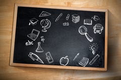 Composite image of education doodles Stock Images Composite image of education doodles Stock Images