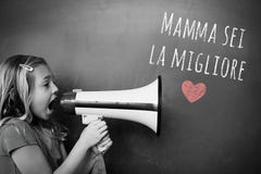 Composite image of italian mothers day message royalty free stock photo Composite image of italian mothers day message royalty free stock photo
