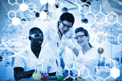 Composite image of science graphic Stock Photos Composite image of science graphic Stock Photos