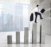 Composite image of side view of walking tradesman with jacket and suitcase Stock Photography Composite image of side view of walking tradesman with jacket and suitcase Stock Photography
