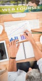 Composite image of web course ad royalty free stock images Composite image of web course ad royalty free stock images