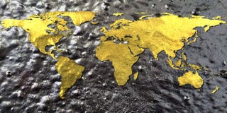 Composite of world map with colorful effects royalty free stock photos Composite of world map with colorful effects royalty free stock photos