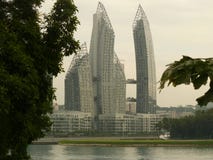 Composition of buildings curve skyscrapers royalty free stock photos Composition of buildings curve skyscrapers royalty free stock photos