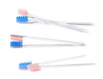 Composition de deux brosses à dents photo stock Composition de deux brosses à dents photo stock