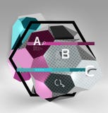 composition géométrique en hexagone 3d, fond abstrait numérique géométrique Image libre de droits composition géométrique en hexagone 3d, fond abstrait numérique géométrique Image libre de droits