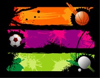 Composição do vetor dos esportes ilustração royalty free Composição do vetor dos esportes ilustração royalty free