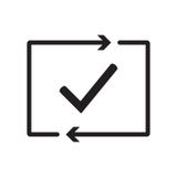 Comprobación del icono de proceso Comprobado con éxito aprobado prueba Marca de cotejo Marca de verificación con las flechas Veri libre illustration Comprobación del icono de proceso Comprobado con éxito aprobado prueba Marca de cotejo Marca de verificación con las flechas Veri libre illustration