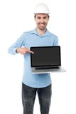 Compruebe hacia fuera mi ordenador portátil a estrenar imágenes de archivo libres de regalías Compruebe hacia fuera mi ordenador portátil a estrenar imágenes de archivo libres de regalías