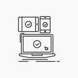 computer, apparaten, mobiel, ontvankelijk, het Pictogram van de technologielijn Vector ge?soleerde illustratie vector illustratie computer, apparaten, mobiel, ontvankelijk, het Pictogram van de technologielijn Vector ge?soleerde illustratie vector illustratie