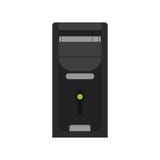 Computer desk PC office flat vector. Business design icon vector illustration Computer desk PC office flat vector. Business design icon vector illustration