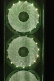 Computer fans with lighting. stock photography Computer fans with lighting. stock photography