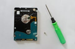 Computer hard drive on white background stock images Computer hard drive on white background stock images