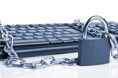 Computer Keyboard And Lock Stock Image Computer Keyboard And Lock Stock Image
