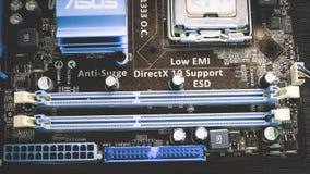 Computer Mainboard royalty-vrije stock foto's Computer Mainboard royalty-vrije stock foto's