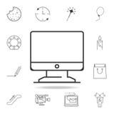Computer monitor thin line icon. Detailed set of web icons and signs. Premium graphic design. One of the collection icons for webs stock illustration Computer monitor thin line icon. Detailed set of web icons and signs. Premium graphic design. One of the collection icons for webs stock illustration