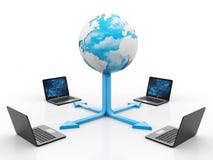 Global internet Communication Concept,Computer Connected to server. 3d rendering vector illustration Global internet Communication Concept,Computer Connected to server. 3d rendering vector illustration
