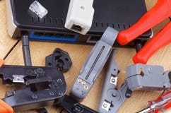 Computer Network Tools stock image Computer Network Tools stock image