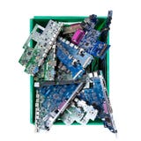 Computer parts ready for recycling on white background royalty free stock photo Computer parts ready for recycling on white background royalty free stock photo