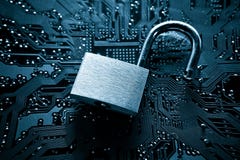 Computer security breach royalty free stock photography Computer security breach royalty free stock photography