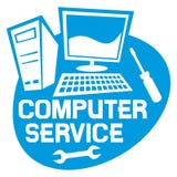 Computer Service Labe Royalty Free Stock Image Computer Service Labe Royalty Free Stock Image
