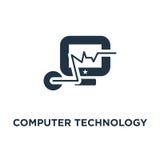 computer technology icon. software development concept symbol design, engineering, programming and coding services, gear wheel royalty free illustration computer technology icon. software development concept symbol design, engineering, programming and coding services, gear wheel royalty free illustration