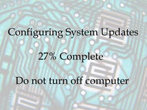 Computer updates notice royalty free stock photo Computer updates notice royalty free stock photo