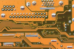 Computermotherboard oppervlakte van technologieachtergrond Royalty-vrije Stock Fotografie Computermotherboard oppervlakte van technologieachtergrond Royalty-vrije Stock Fotografie