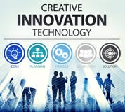 Conceito criativo da inspiração das ideias da tecnologia da inovação foto de stock Conceito criativo da inspiração das ideias da tecnologia da inovação foto de stock