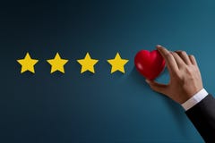 Conceito da experiência do cliente, os melhores serviços excelentes que avaliam para fotos de stock Conceito da experiência do cliente, os melhores serviços excelentes que avaliam para fotos de stock