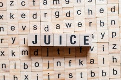Conceito da palavra do suco imagens de stock royalty free Conceito da palavra do suco imagens de stock royalty free