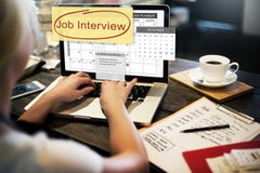Conceito da programação de Job Interview Recruitment Human Resources fotografia de stock Conceito da programação de Job Interview Recruitment Human Resources fotografia de stock