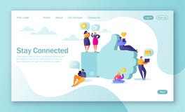 Conceito da página de aterrissagem para o desenvolvimento do Web site e o projeto móveis do página da web Caráteres lisos dos pov ilustração do vetor Conceito da página de aterrissagem para o desenvolvimento do Web site e o projeto móveis do página da web Caráteres lisos dos pov ilustração do vetor