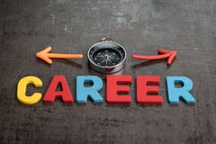 Conceito das oportunidades de trabalho da carreira profissional da empresa por de madeira colorido imagem de stock Conceito das oportunidades de trabalho da carreira profissional da empresa por de madeira colorido imagem de stock