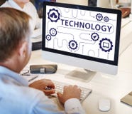 Conceito de conexão da rede da nuvem da tecnologia foto de stock Conceito de conexão da rede da nuvem da tecnologia foto de stock