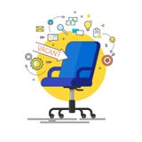 Conceito do negócio que contrata e que recruta ilustração do vetor Conceito do negócio que contrata e que recruta ilustração do vetor