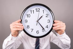 Conceito do tempo no trabalho Imagem de Stock