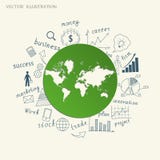 The concept of business ideas stock illustration The concept of business ideas stock illustration
