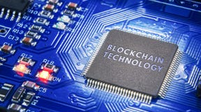 The concept of closure, protection. Technology blockchain, encryption of Internet traffic. Electronic components on a dark backgro stock image The concept of closure, protection. Technology blockchain, encryption of Internet traffic. Electronic components on a dark backgro stock image