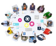 Concept d'affaires de Team Teamwork Cog Functionality Technology photos libres de droits Concept d'affaires de Team Teamwork Cog Functionality Technology photos libres de droits