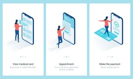 Concept de centre médical onboarding illustration libre de droits Concept de centre médical onboarding illustration libre de droits