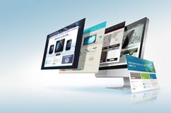 Concept de conception web illustration stock Concept de conception web illustration stock