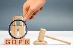 Concept de GDPR R?glement de protection des donn?es S?curit? et intimit? de Cyber Loi sur la protection des donn?es et intimit? p photographie stock Concept de GDPR R?glement de protection des donn?es S?curit? et intimit? de Cyber Loi sur la protection des donn?es et intimit? p photographie stock